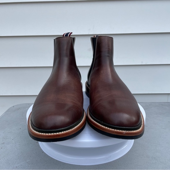J Crew Chelsea Boot Oar Stripe Italian Leather J9018 Size 11 - Picture 3 of 6